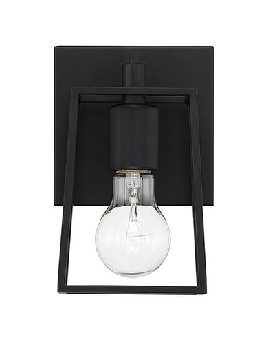 Dunn 1 Light Wall Sconce in Flat Black Wall Sconce Craftmade