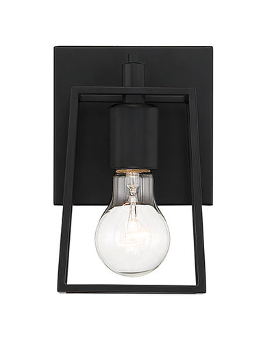 Dunn 1 Light Wall Sconce in Flat Black Wall Sconce Craftmade