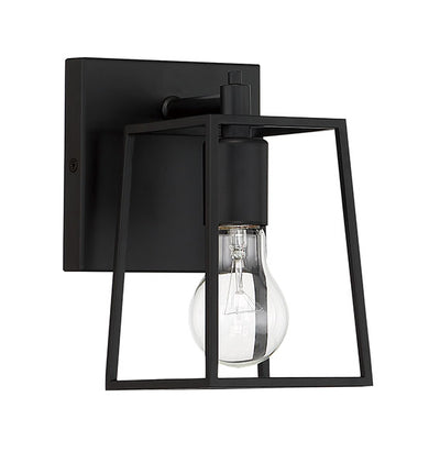 Dunn 1 Light Wall Sconce in Flat Black Wall Sconce Craftmade