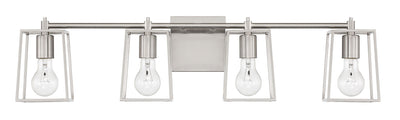 Dunn 4 Light Vanity in Brushed Polished Nickel Bath and Vanity Craftmade