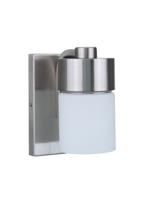 District 1 Light Wall Sconce in Brushed Polished Nickel Wall Sconce Craftmade