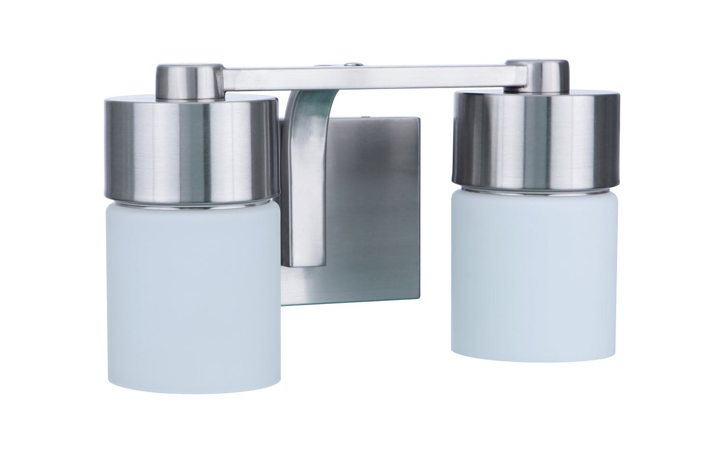 District 2 Light Vanity in Brushed Polished Nickel Bath and Vanity Craftmade