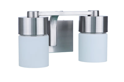 District 2 Light Vanity in Brushed Polished Nickel Bath and Vanity Craftmade