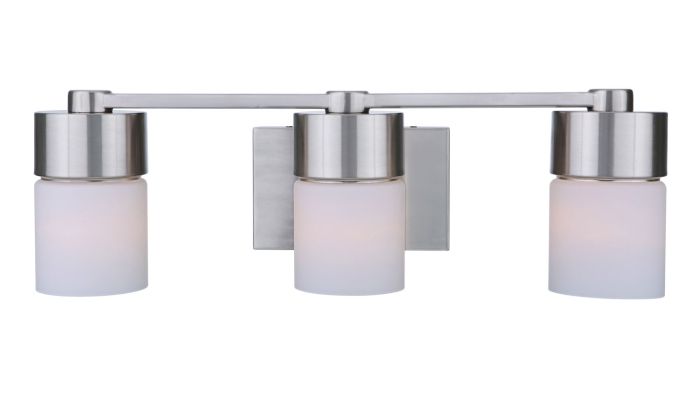 District 3 Light Vanity in Brushed Polished Nickel Bath and Vanity Craftmade