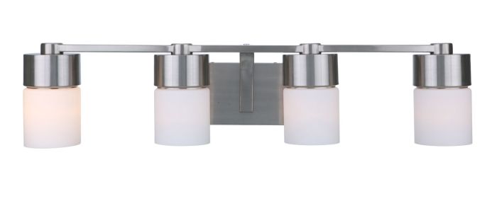 District 4 Light Vanity in Brushed Polished Nickel Bath and Vanity Craftmade