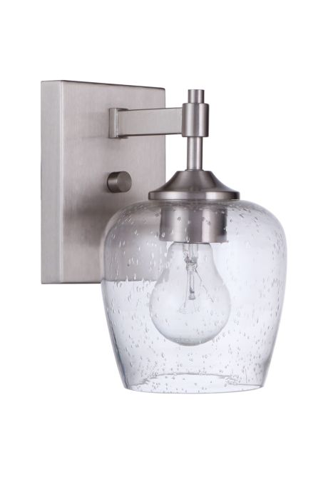 Stellen 1 Light Wall Sconce in Brushed Polished Nickel Wall Sconce Craftmade