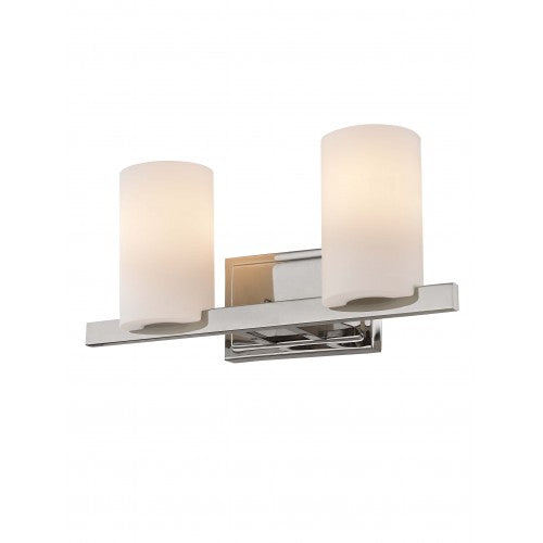 2 Light Polished Chrome Bath Light Wall Sconce Livex