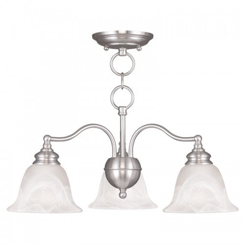 3 Light BN Chandelier/Ceiling Mount Chandelier Livex