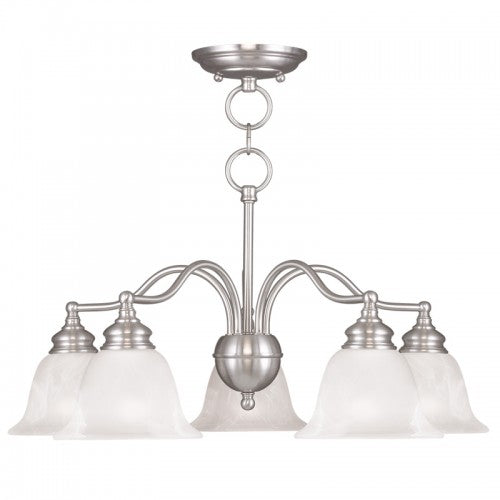 5 Light BN Chandelier/Ceiling Mount Chandelier Livex