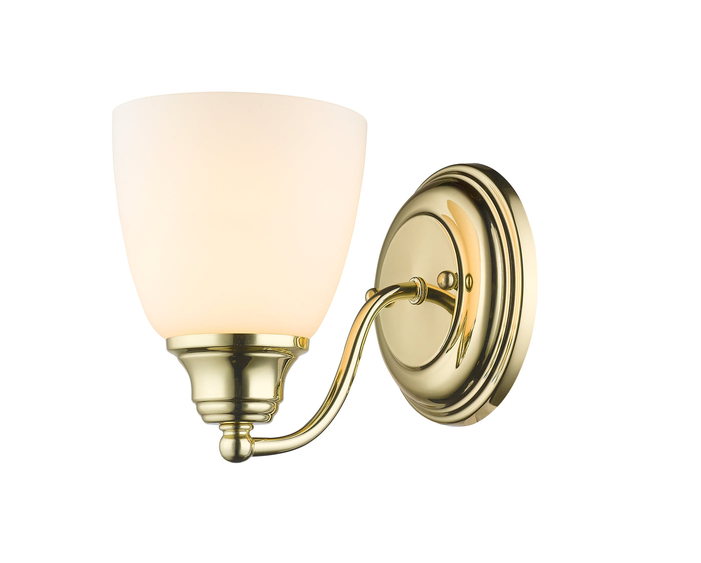 1 Light Polished Brass Wall Sconce Wall Sconce Livex