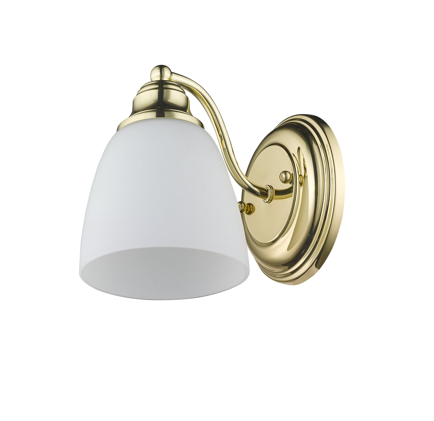 1 Light Polished Brass Wall Sconce Wall Sconce Livex