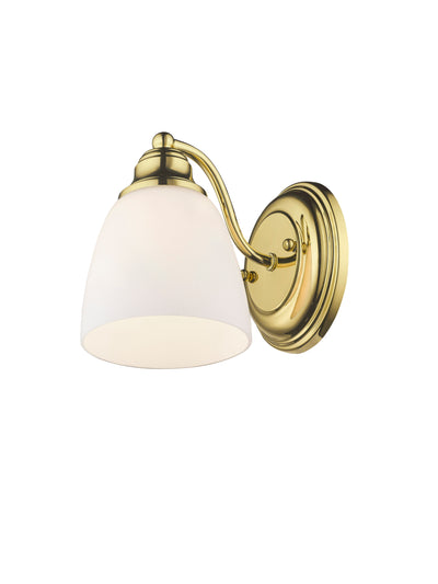 1 Light Polished Brass Wall Sconce Wall Sconce Livex