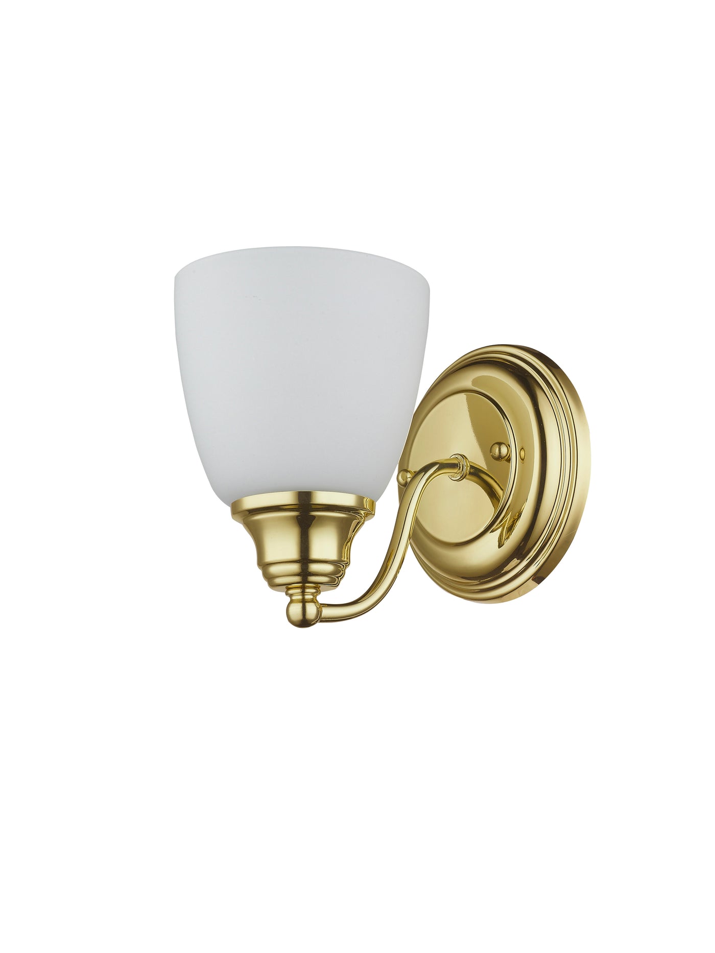 1 Light Polished Brass Wall Sconce Wall Sconce Livex