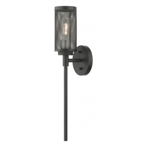 1 Light Black Wall Sconce Wall Sconce Livex