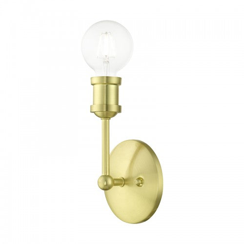 1 Light Satin Brass ADA Vanity Sconce Wall Sconce Livex