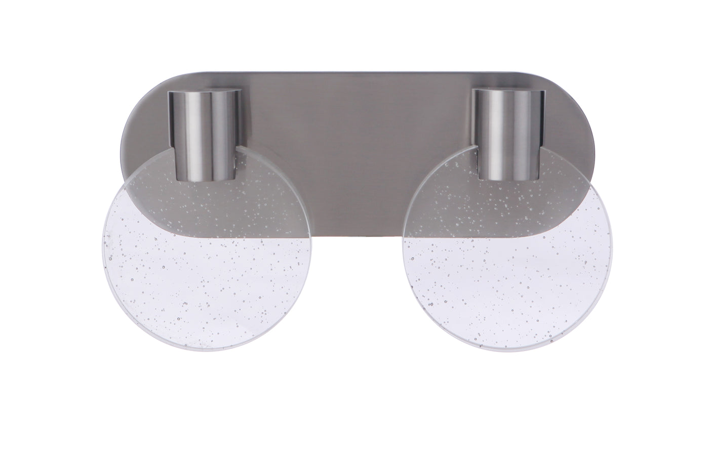 Glisten 2 Light LED Vanity in Brushed Polished Nickel Bath and Vanity Craftmade