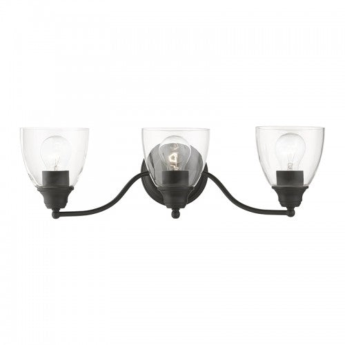 3 Light Black Vanity Sconce Wall Sconce Livex