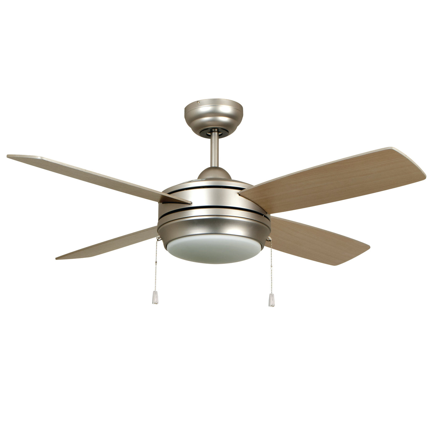 44" Laval in Brushed Nickel w/ Brushed Nickel/Maple Blades Ceiling Fan CRAFTMADE