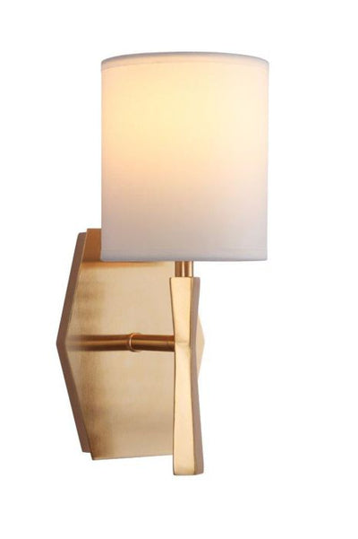 Chatham 1 Light Wall Sconce in Satin Brass Wall Sconce Craftmade