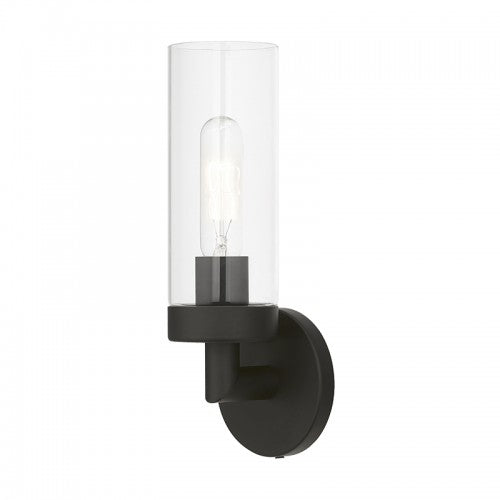 1 Light Black ADA Single Sconce Wall Sconce Livex