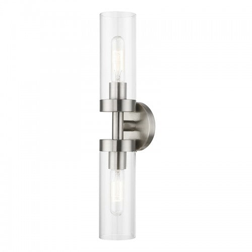 2 Light Brushed Nickel ADA Vanity Sconce Wall Sconce Livex