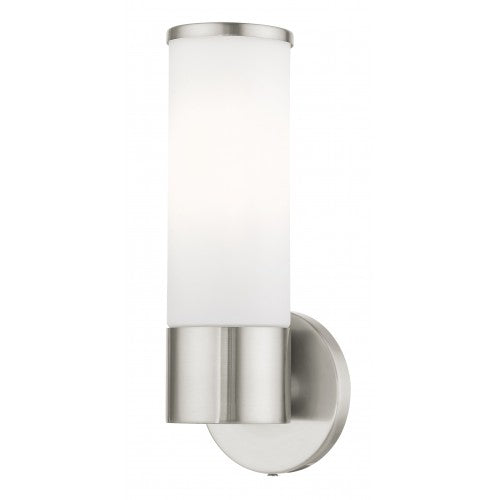 1 Light Brushed Nickel ADA Vanity Sconce Wall Sconce Livex