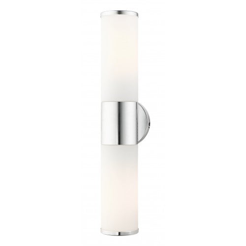 2 Light Polished Chrome ADA Vanity Sconce Wall Sconce Livex