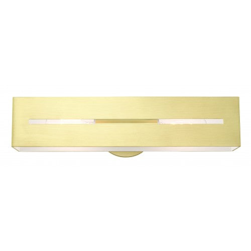 2 Light Satin Brass ADA Vanity Sconce Wall Sconce Livex