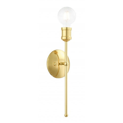 1 Light Polished Brass Wall Sconce Wall Sconce Livex