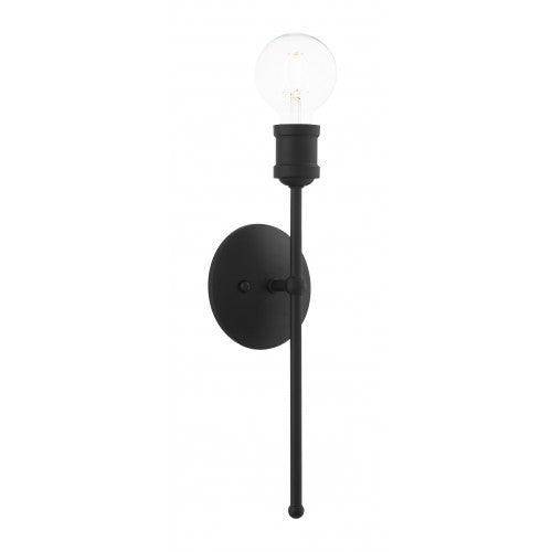 1 Light Black Wall Sconce Wall Sconce Livex