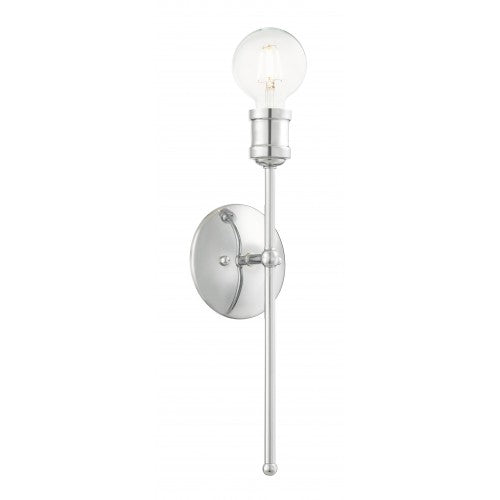 1 Light Polished Chrome Wall Sconce Wall Sconce Livex