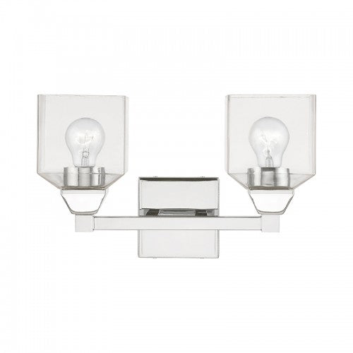 2 Light Polished Chrome Vanity Sconce Wall Sconce Livex