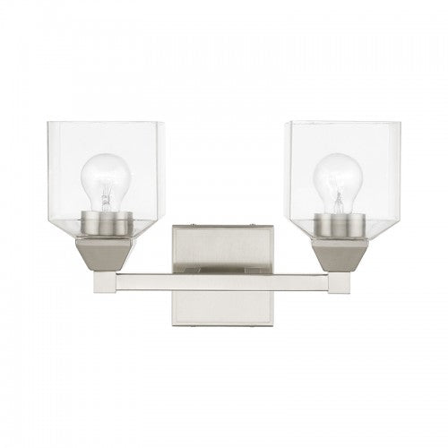 2 Light Brushed Nickel Vanity Sconce Wall Sconce Livex