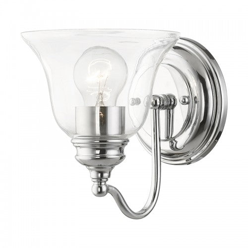 1 Light Polished Chrome Vanity Sconce Wall Sconce Livex