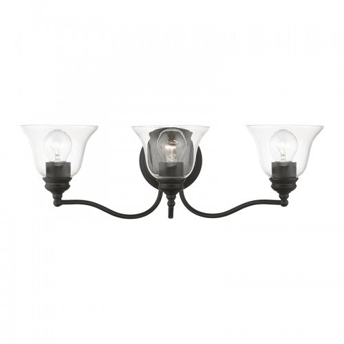 3 Light Black Vanity Sconce Wall Sconce Livex