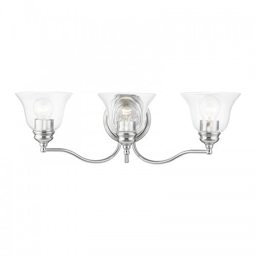 3 Light Polished Chrome Vanity Sconce Wall Sconce Livex