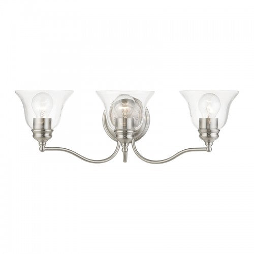 3 Light Brushed Nickel Vanity Sconce Wall Sconce Livex