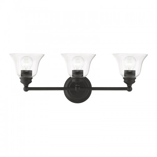 3 Light Black Vanity Sconce Wall Sconce Livex