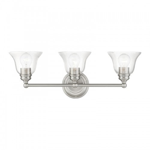 3 Light Brushed Nickel Vanity Sconce Wall Sconce Livex