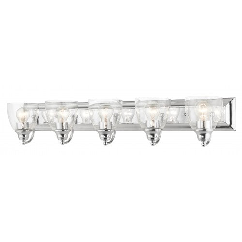 5 Light Polished Chrome Vanity Sconce Wall Sconce Livex