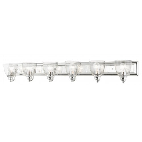 6 Light Polished Chrome Vanity Sconce Wall Sconce Livex