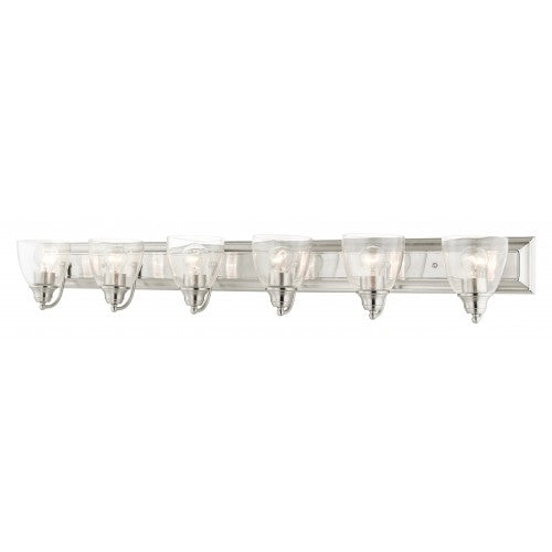 6 Light Brushed Nickel Vanity Sconce Wall Sconce Livex