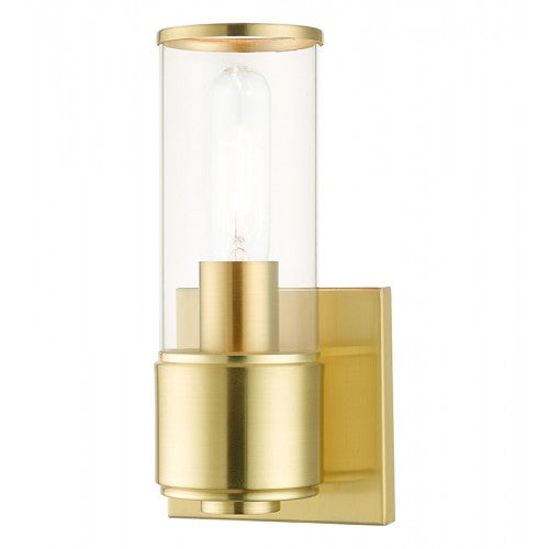 1 Light Satin Brass ADA Sconce Wall Sconce Livex