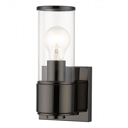 1 Light Black Chrome ADA Sconce Wall Sconce Livex