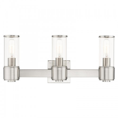 3 Light Brushed Nickel Vanity Sconce Wall Sconce Livex