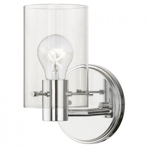 1 Light Polished Chrome Single Sconce Wall Sconce Livex