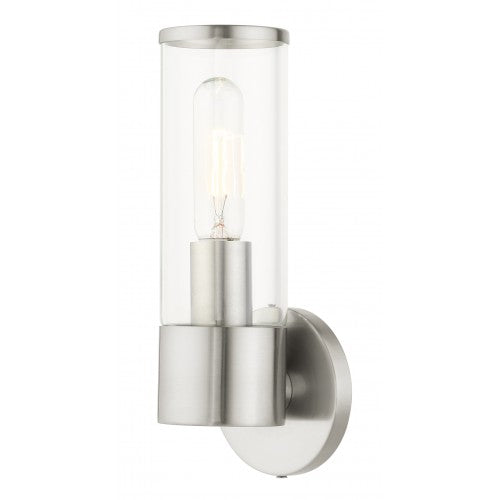 1 Light Brushed Nickel ADA Single Sconce Wall Sconce Livex