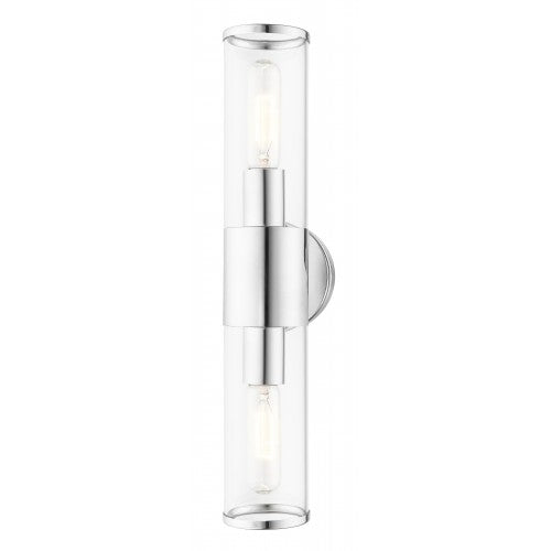 2 Light Polished Chrome ADA Vanity Sconce Wall Sconce Livex