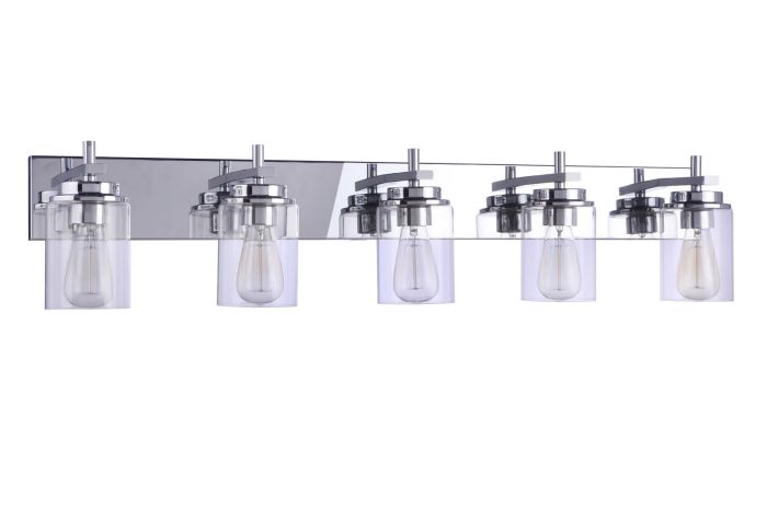 Reeves 5 Light Vanity in Chrome Bath and Vanity Craftmade