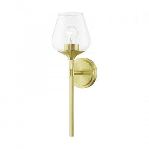 1 Light Satin Brass Vanity Sconce Wall Sconce Livex